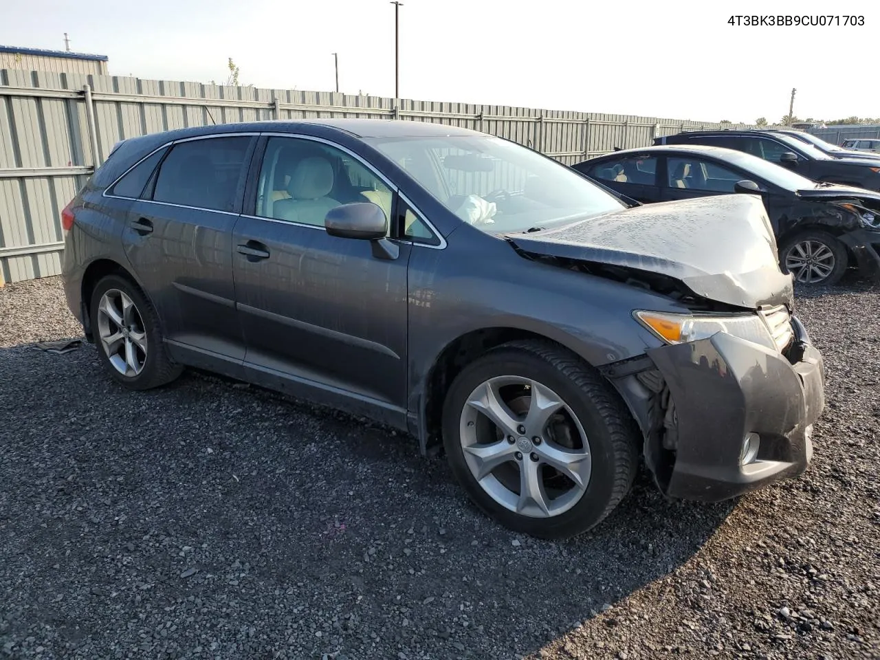 2012 Toyota Venza Le VIN: 4T3BK3BB9CU071703 Lot: 73755314