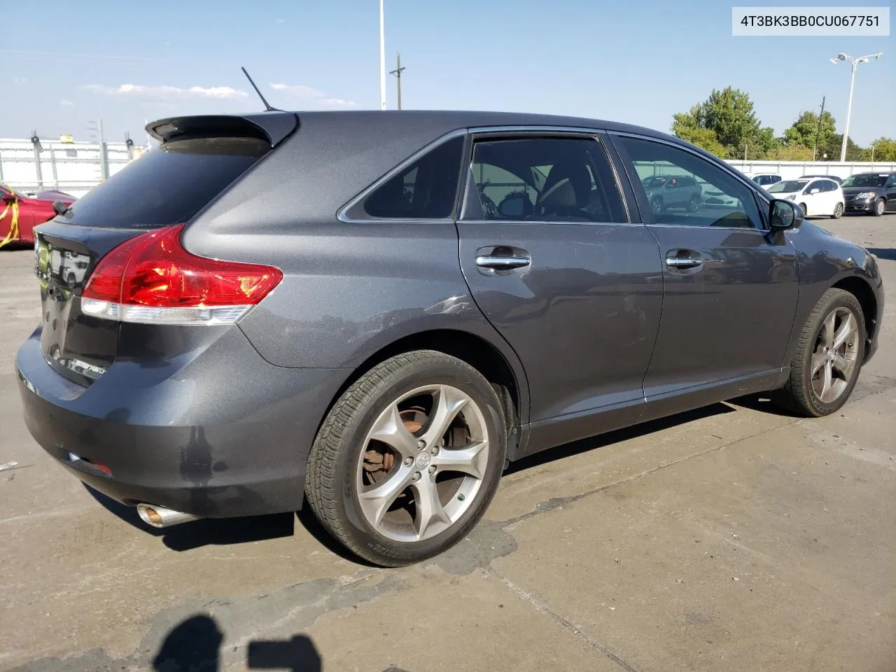 2012 Toyota Venza Le VIN: 4T3BK3BB0CU067751 Lot: 74581814