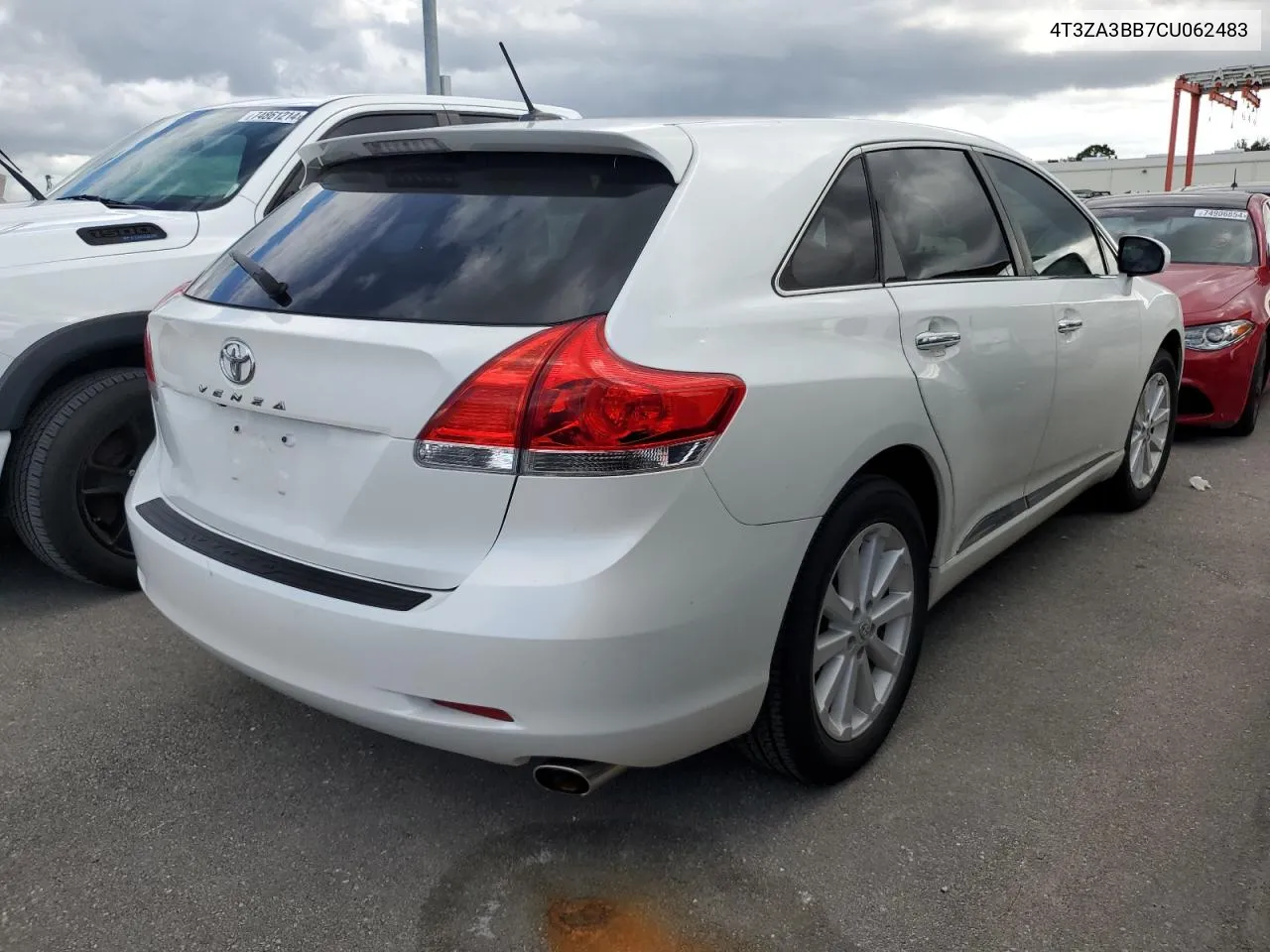 2012 Toyota Venza Le VIN: 4T3ZA3BB7CU062483 Lot: 74600794