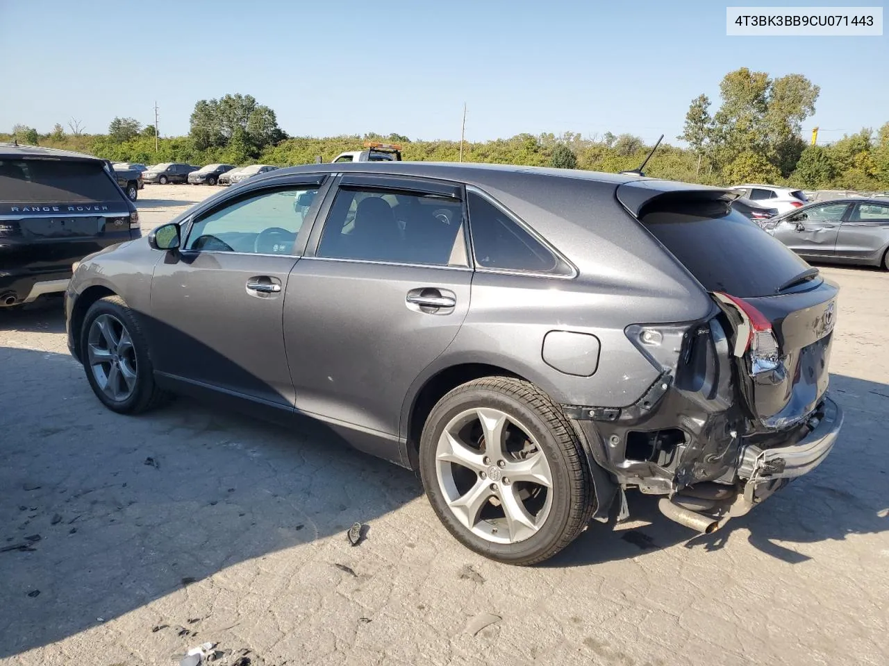 2012 Toyota Venza Le VIN: 4T3BK3BB9CU071443 Lot: 75423694