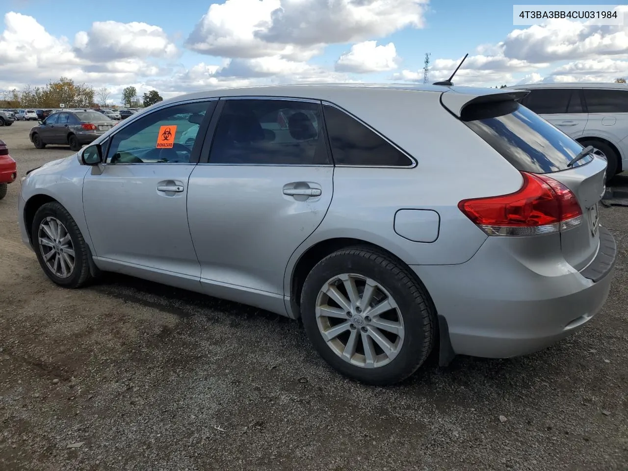 2012 Toyota Venza Le VIN: 4T3BA3BB4CU031984 Lot: 76002004