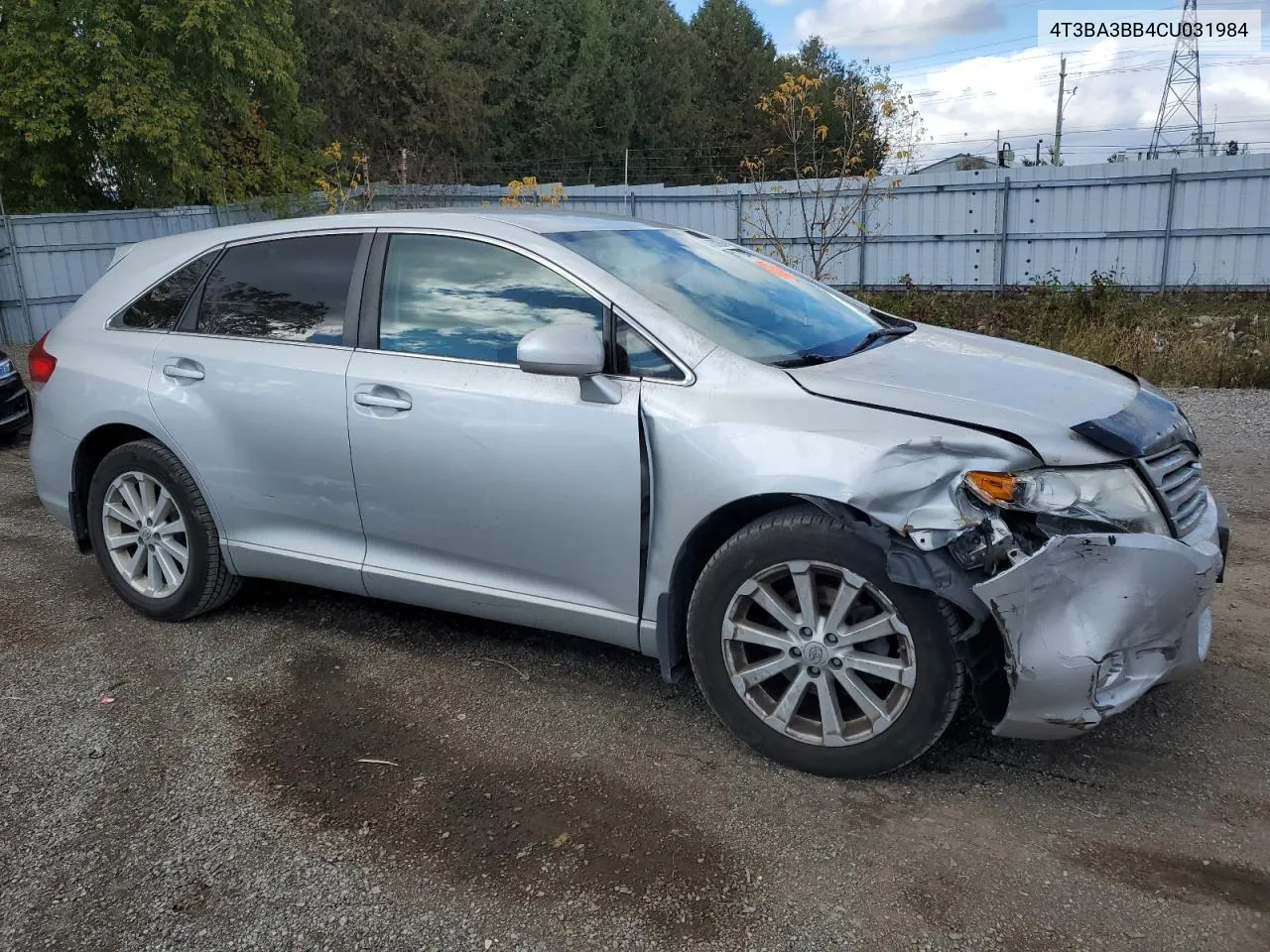 2012 Toyota Venza Le VIN: 4T3BA3BB4CU031984 Lot: 76002004