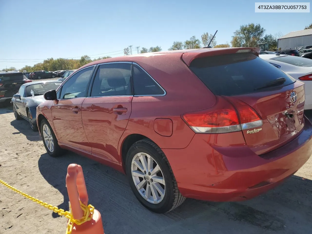 2012 Toyota Venza Le VIN: 4T3ZA3BB7CU057753 Lot: 76146244