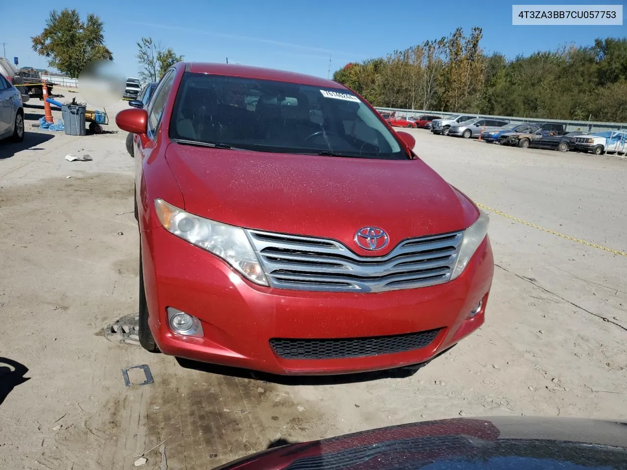 2012 Toyota Venza Le VIN: 4T3ZA3BB7CU057753 Lot: 76146244