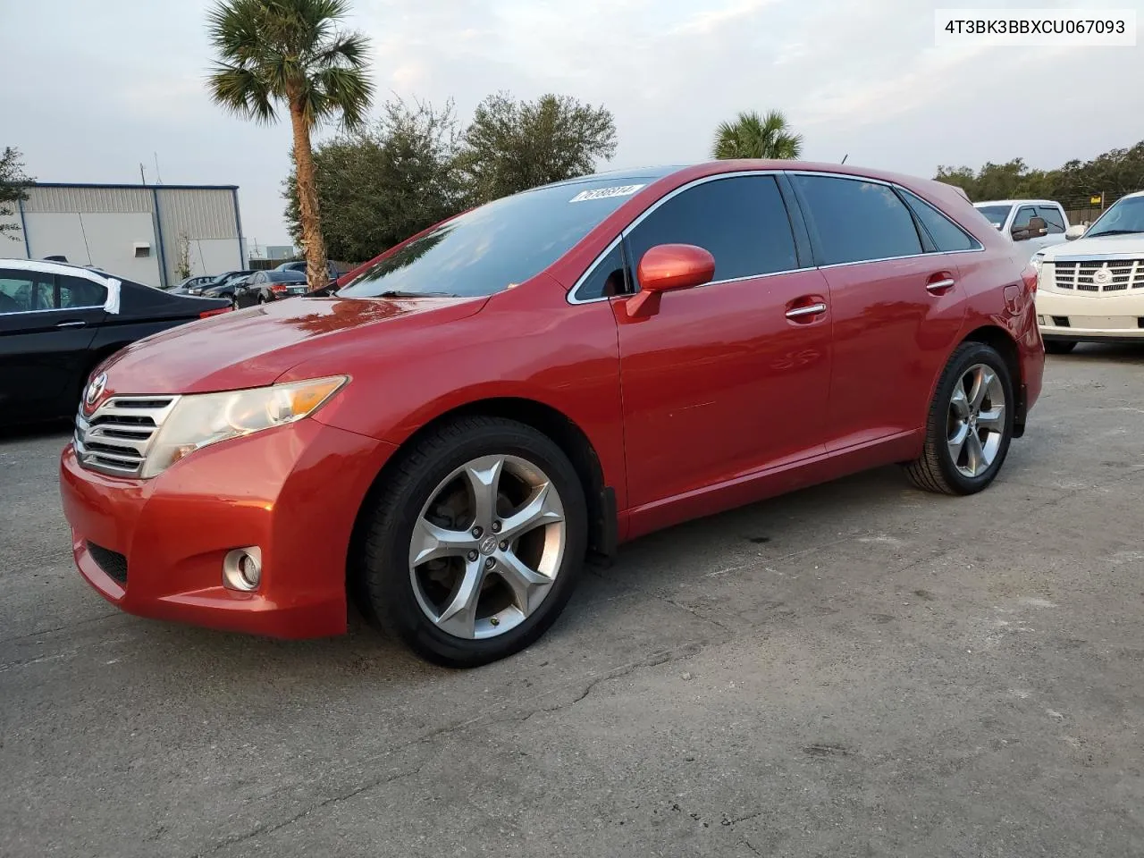 2012 Toyota Venza Le VIN: 4T3BK3BBXCU067093 Lot: 76186914