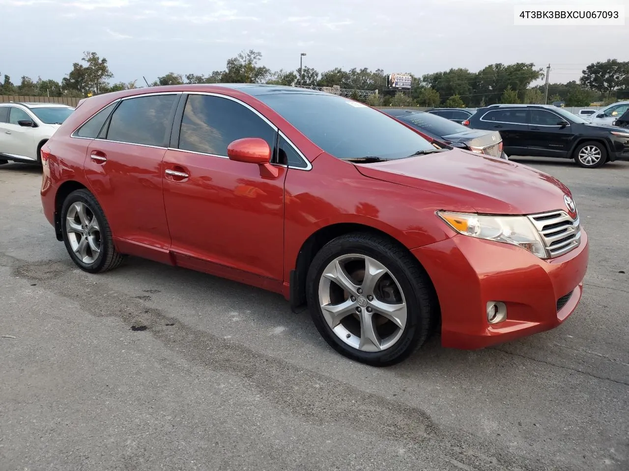 2012 Toyota Venza Le VIN: 4T3BK3BBXCU067093 Lot: 76186914