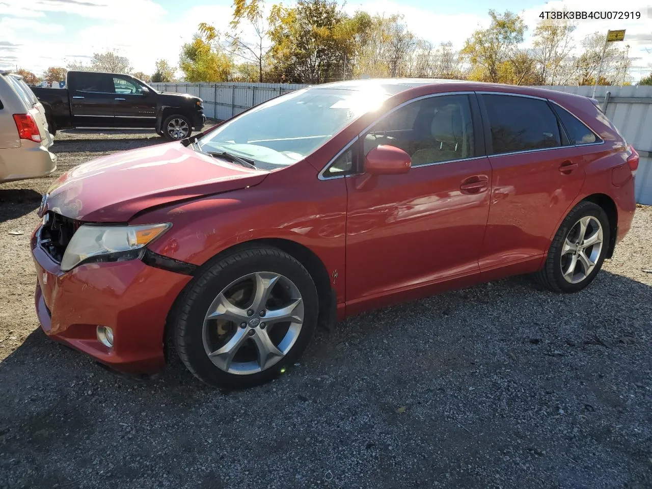 2012 Toyota Venza Le VIN: 4T3BK3BB4CU072919 Lot: 76661044