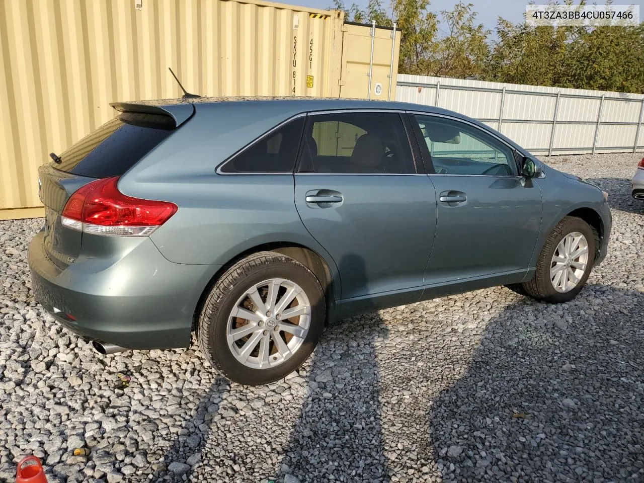 2012 Toyota Venza Le VIN: 4T3ZA3BB4CU057466 Lot: 78252174