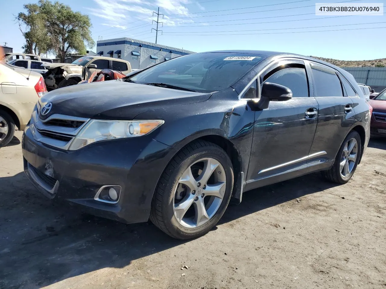 2013 Toyota Venza Le VIN: 4T3BK3BB2DU076940 Lot: 68150604