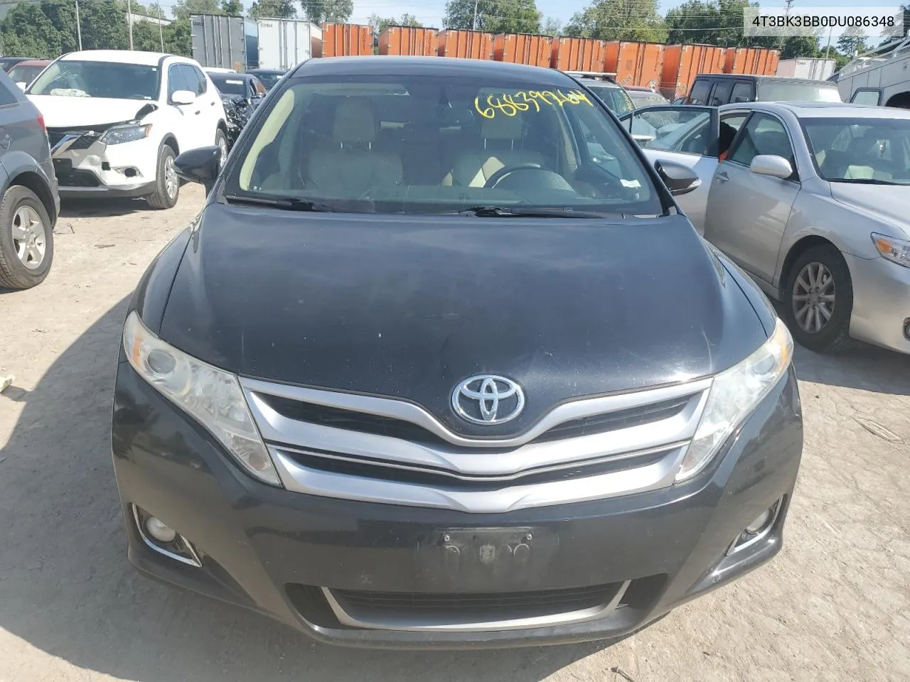 2013 Toyota Venza Le VIN: 4T3BK3BB0DU086348 Lot: 68839264