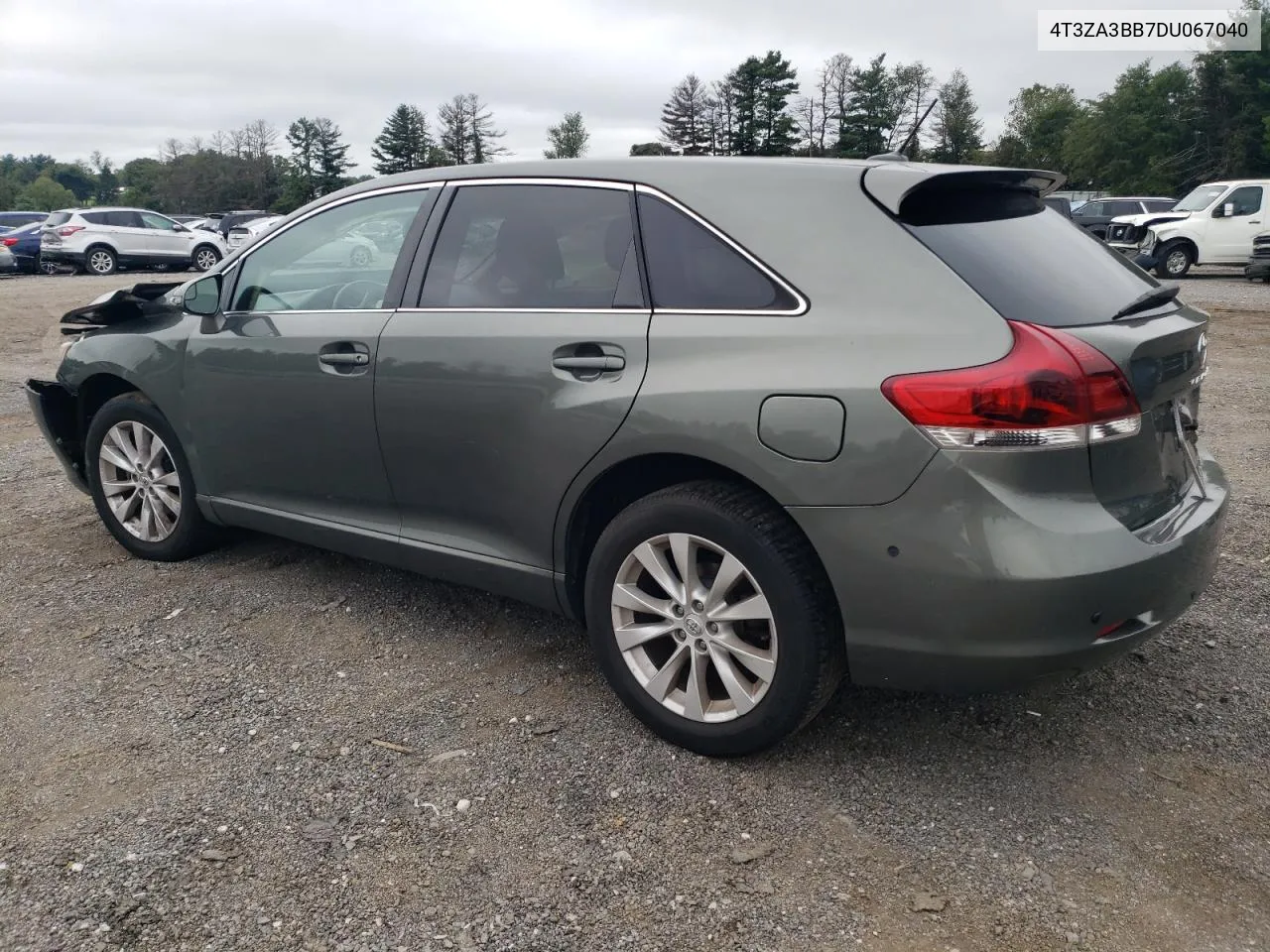 2013 Toyota Venza Le VIN: 4T3ZA3BB7DU067040 Lot: 69205254