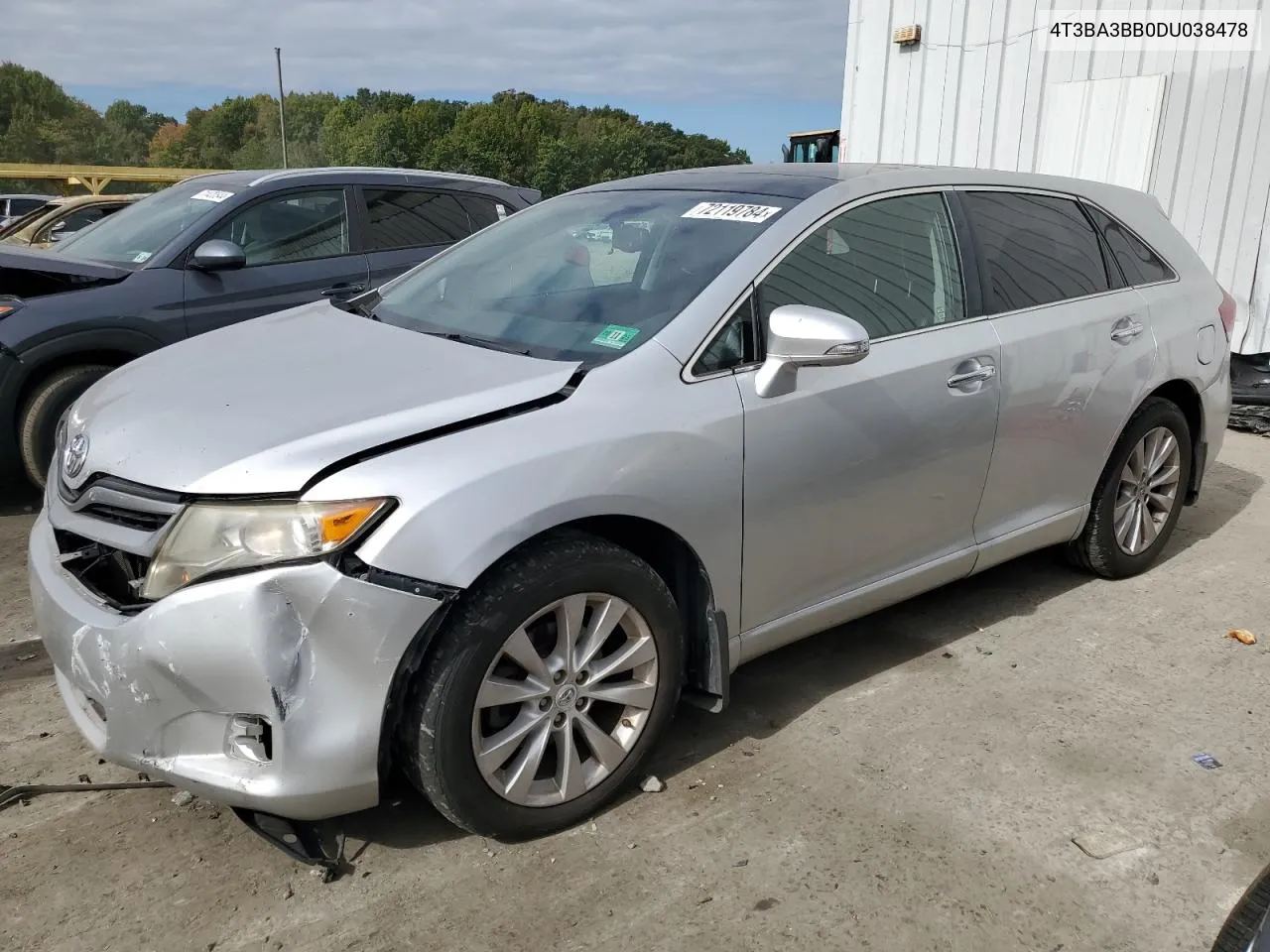 2013 Toyota Venza Le VIN: 4T3BA3BB0DU038478 Lot: 72119784