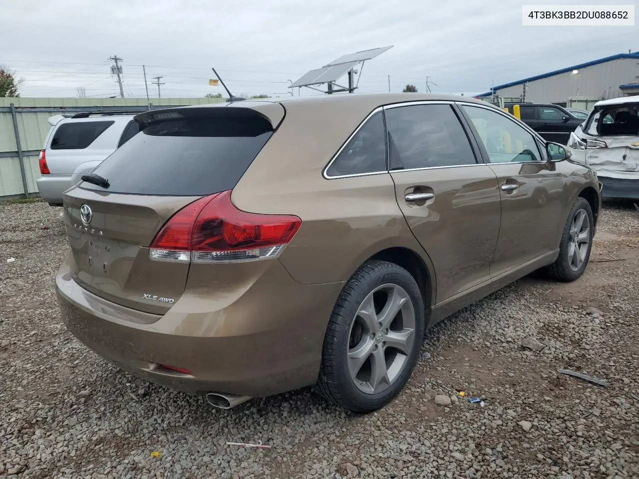 2013 Toyota Venza Le VIN: 4T3BK3BB2DU088652 Lot: 72612104