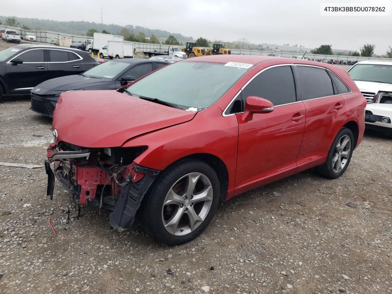 2013 Toyota Venza Le VIN: 4T3BK3BB5DU078262 Lot: 72920374