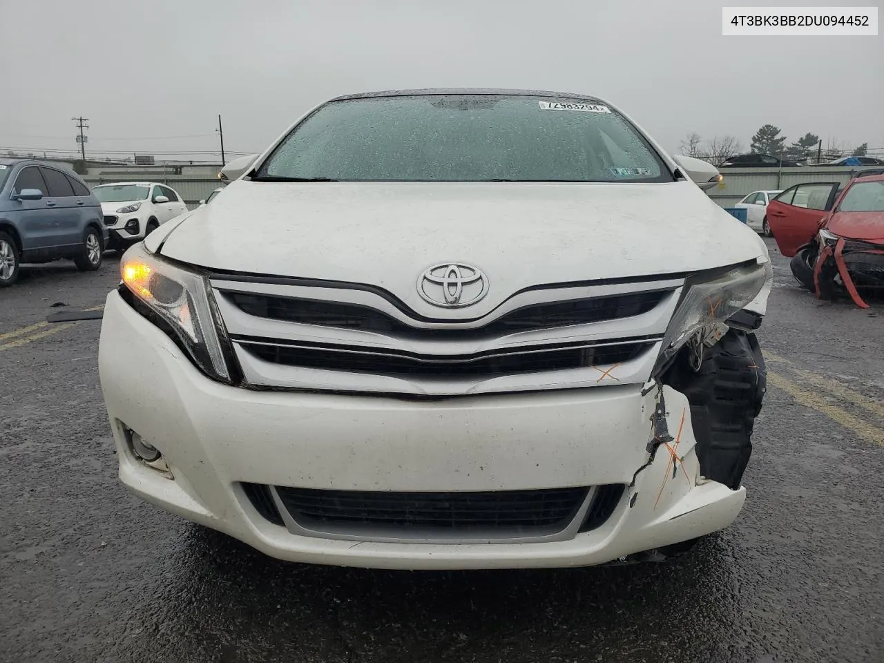 2013 Toyota Venza Le VIN: 4T3BK3BB2DU094452 Lot: 72983294