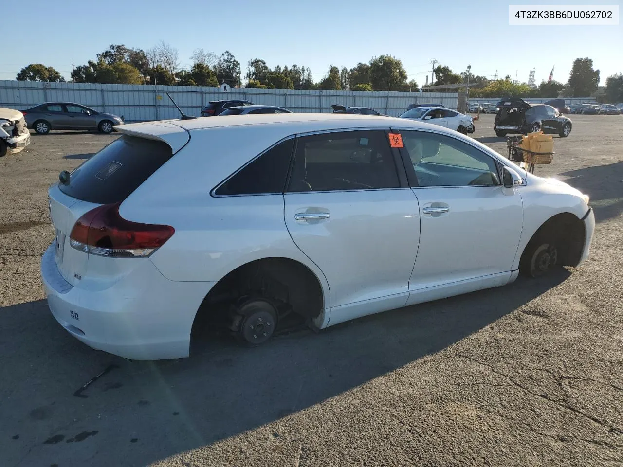 2013 Toyota Venza Le VIN: 4T3ZK3BB6DU062702 Lot: 73690104