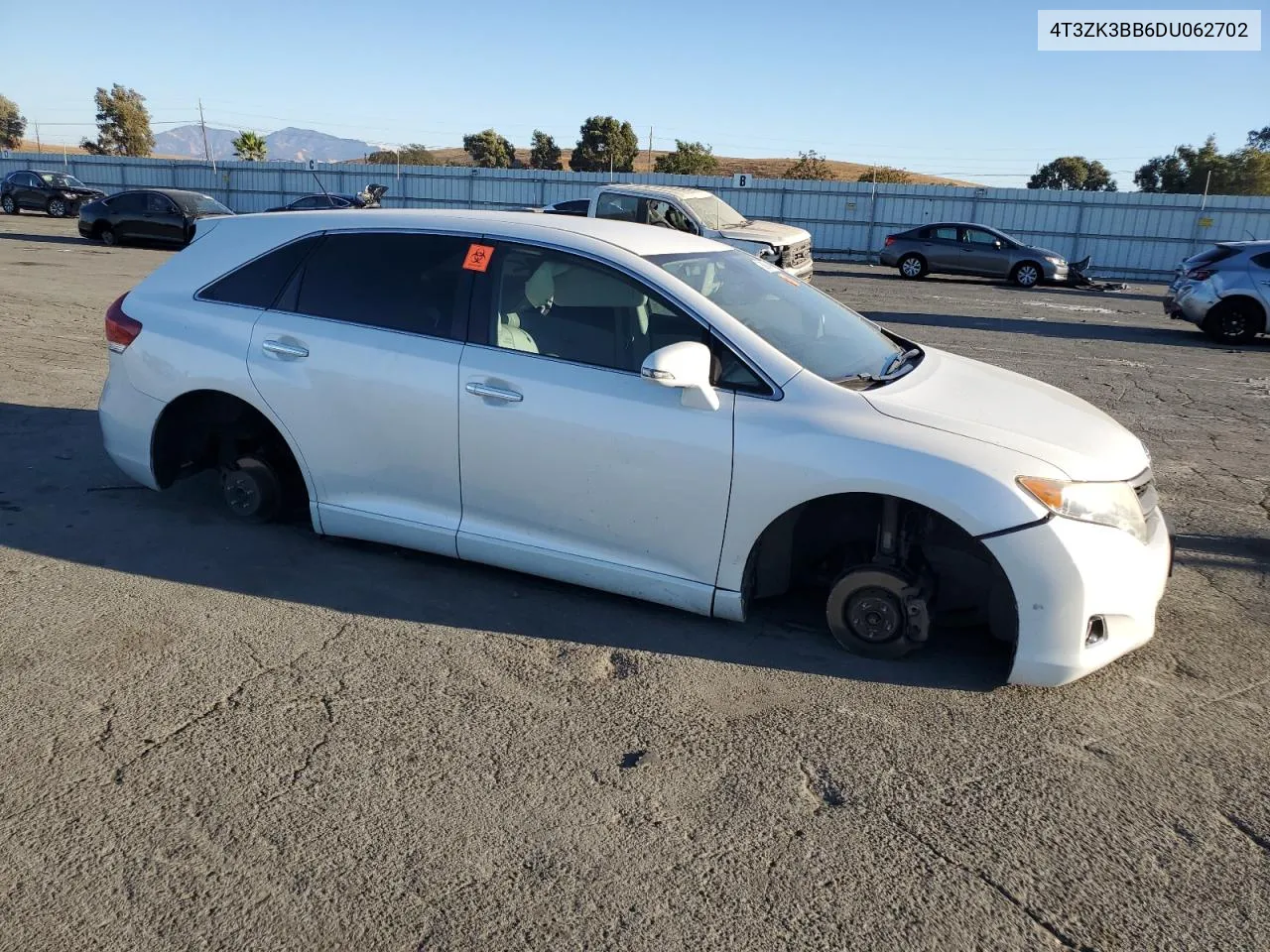 2013 Toyota Venza Le VIN: 4T3ZK3BB6DU062702 Lot: 73690104