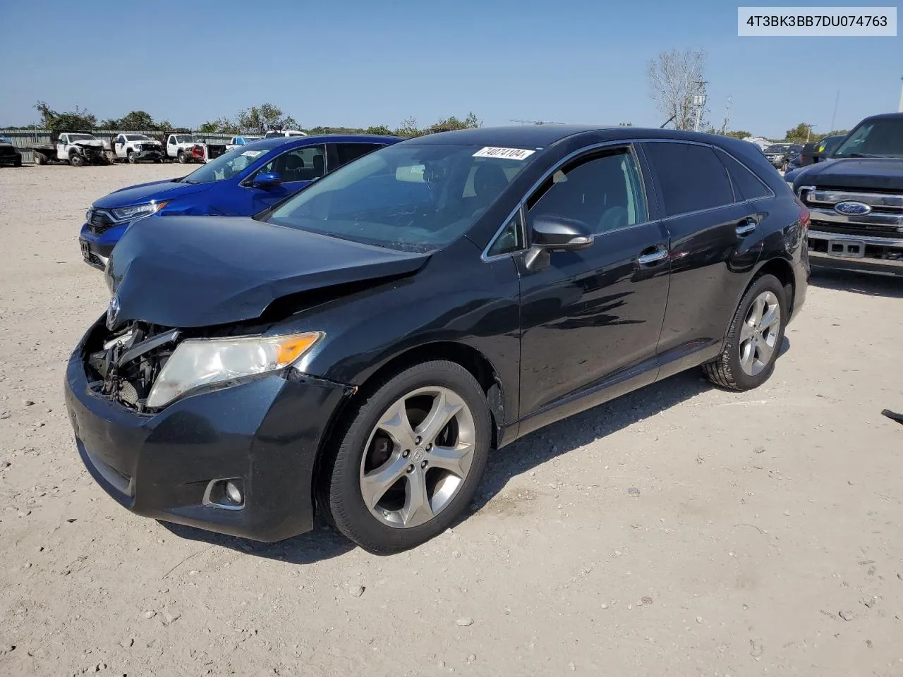 2013 Toyota Venza Le VIN: 4T3BK3BB7DU074763 Lot: 74074104