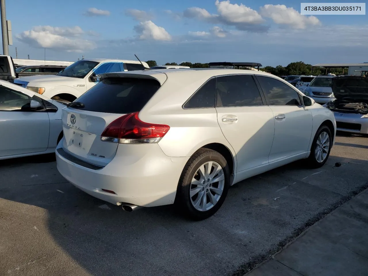 2013 Toyota Venza Le VIN: 4T3BA3BB3DU035171 Lot: 74883314