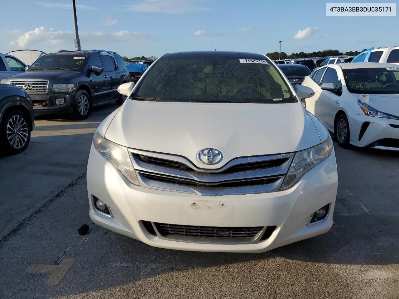 2013 Toyota Venza Le VIN: 4T3BA3BB3DU035171 Lot: 74883314