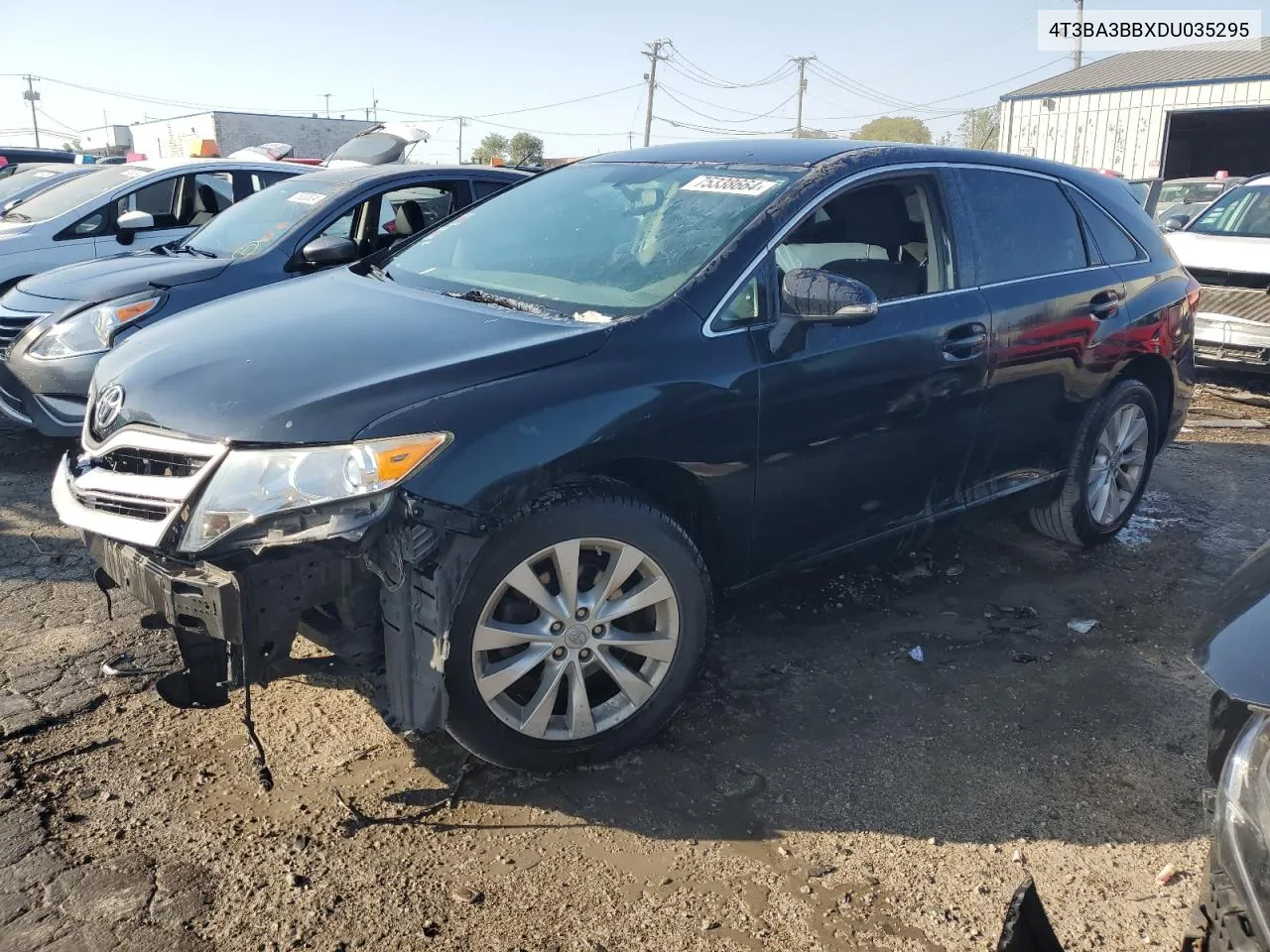 2013 Toyota Venza Le VIN: 4T3BA3BBXDU035295 Lot: 75338664