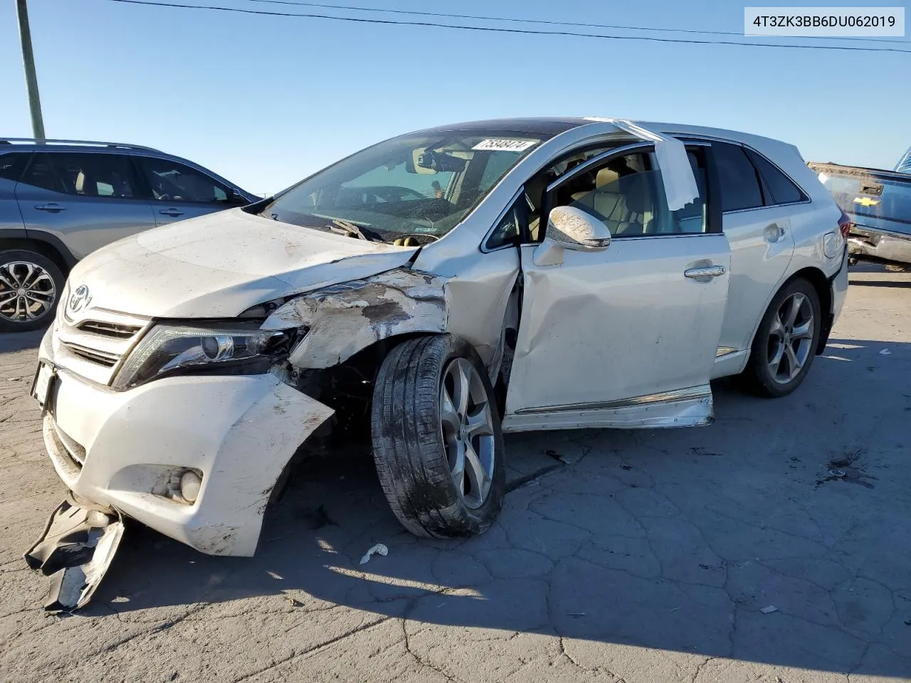 2013 Toyota Venza Le VIN: 4T3ZK3BB6DU062019 Lot: 75348474