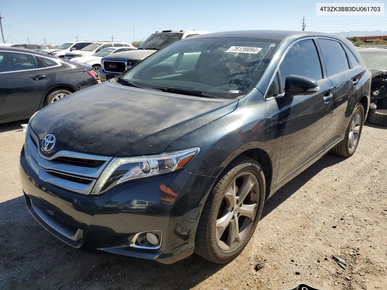 2013 Toyota Venza Le VIN: 4T3ZK3BB3DU061703 Lot: 76139094