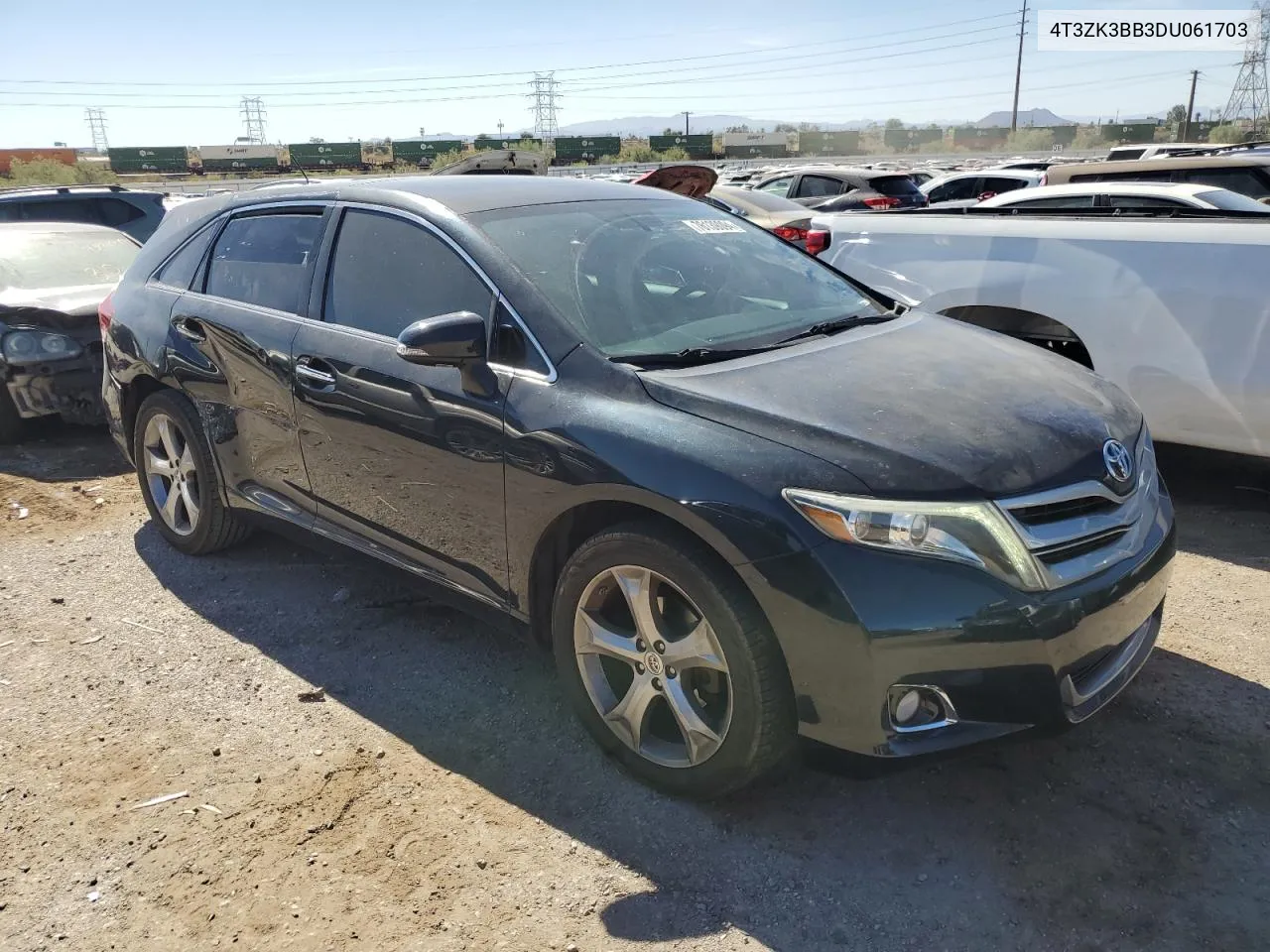 2013 Toyota Venza Le VIN: 4T3ZK3BB3DU061703 Lot: 76139094