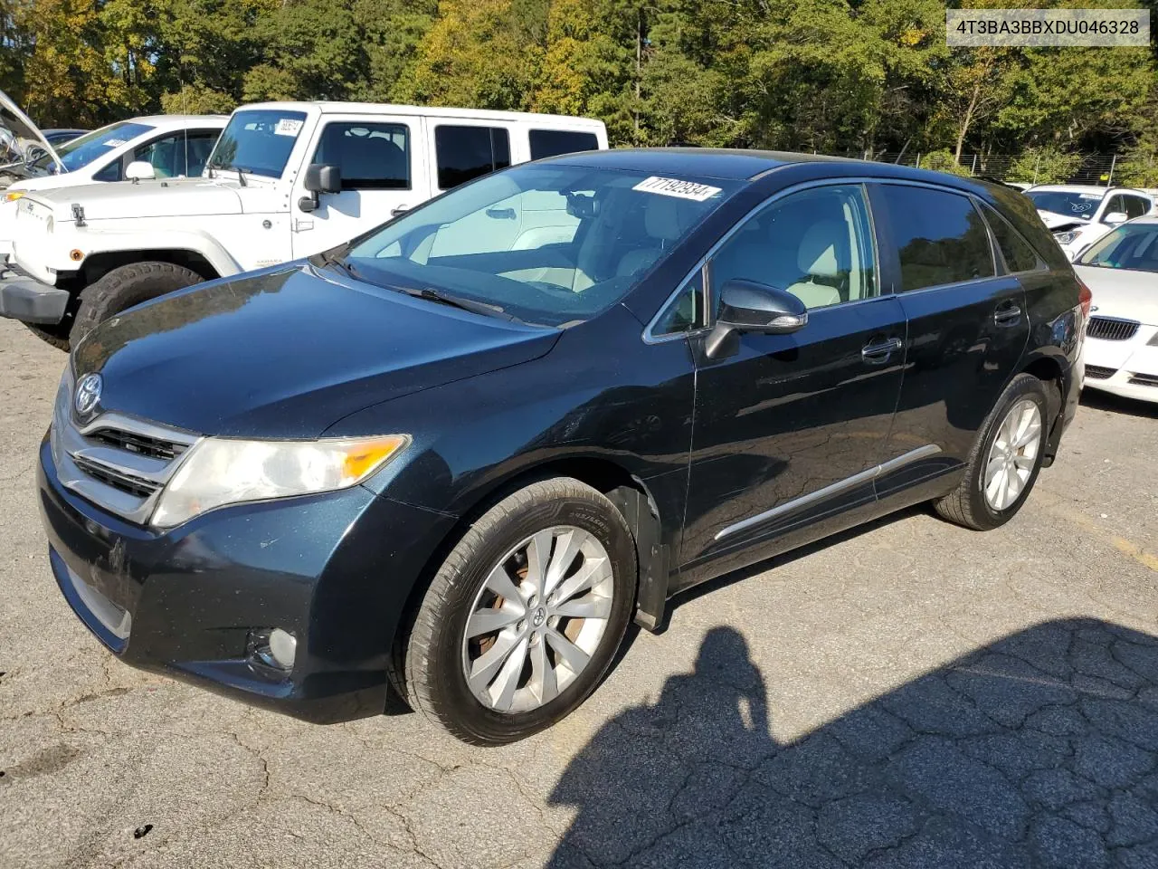 2013 Toyota Venza Le VIN: 4T3BA3BBXDU046328 Lot: 77192934