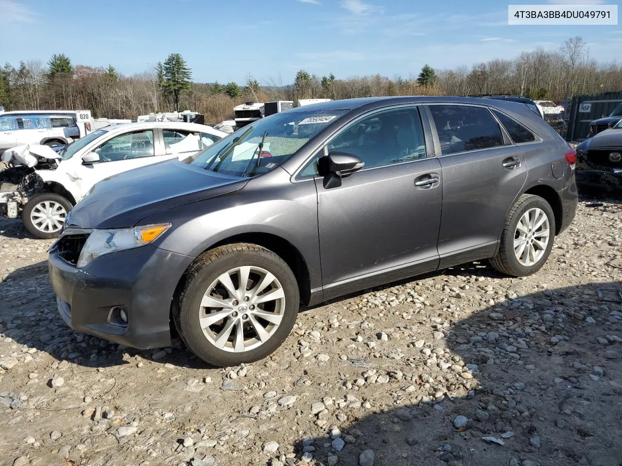 2013 Toyota Venza Le VIN: 4T3BA3BB4DU049791 Lot: 78593454