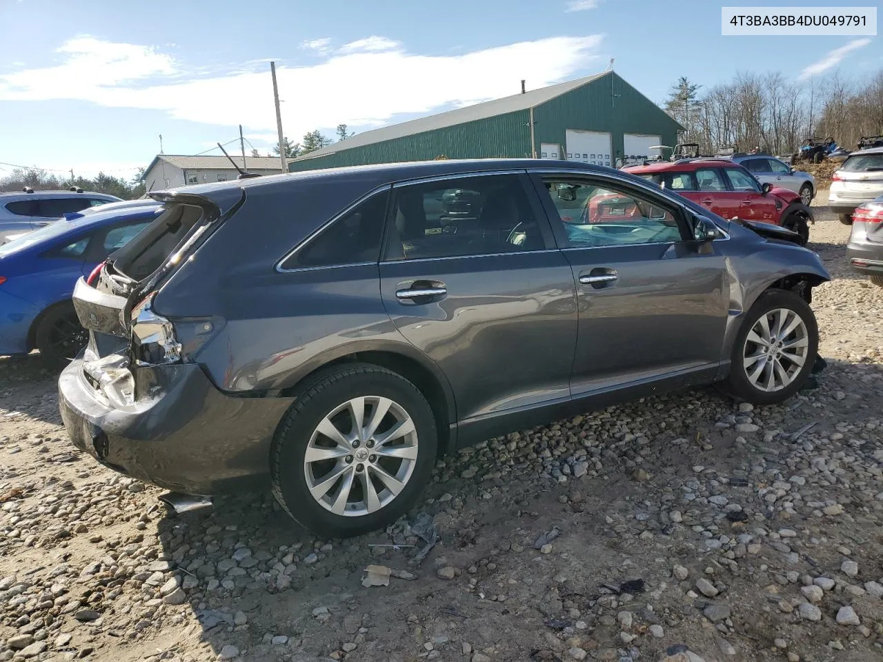 2013 Toyota Venza Le VIN: 4T3BA3BB4DU049791 Lot: 78593454