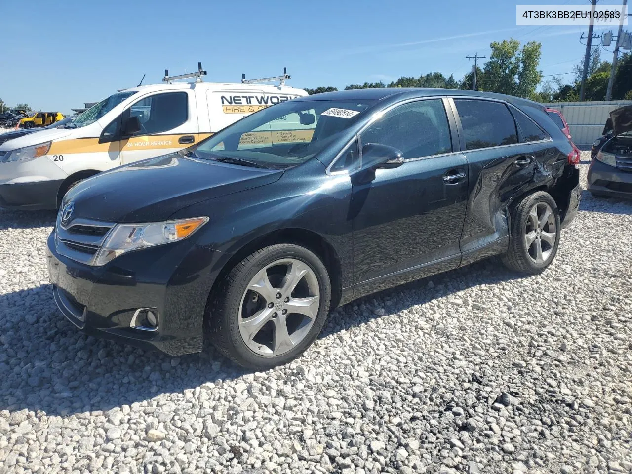 2014 Toyota Venza Le VIN: 4T3BK3BB2EU102583 Lot: 69490514