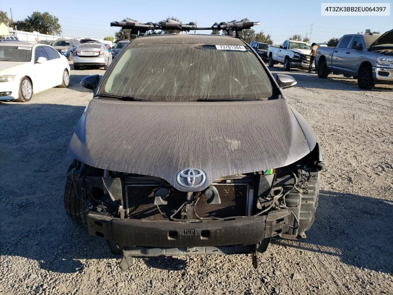 2014 Toyota Venza Le VIN: 4T3ZK3BB2EU064397 Lot: 73701304