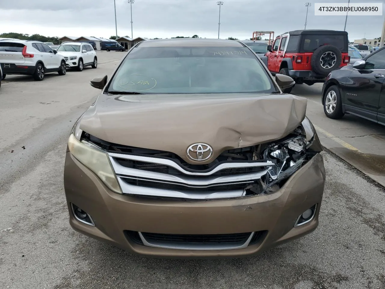 2014 Toyota Venza Le VIN: 4T3ZK3BB9EU068950 Lot: 74241014