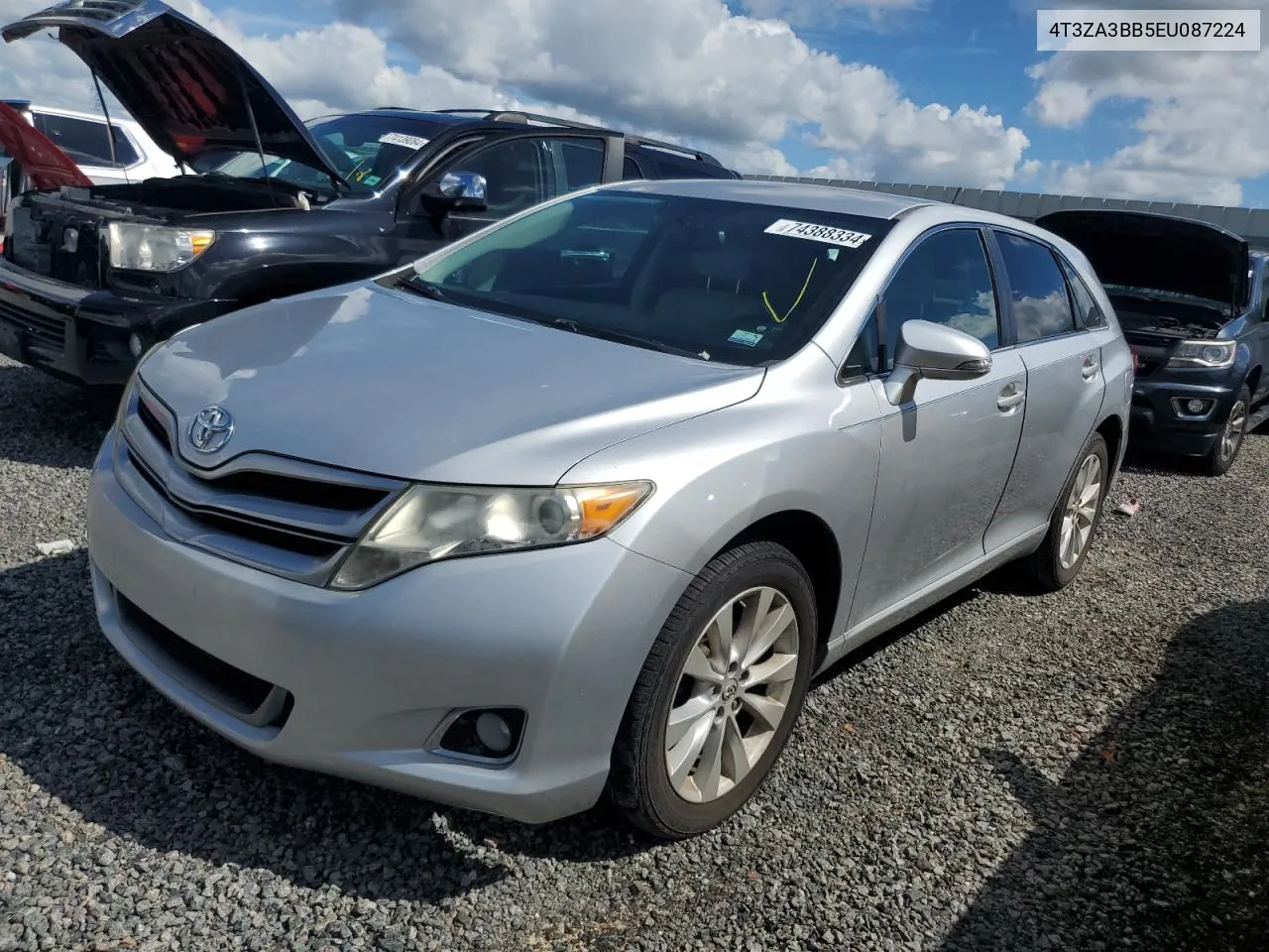 2014 Toyota Venza Le VIN: 4T3ZA3BB5EU087224 Lot: 74388334