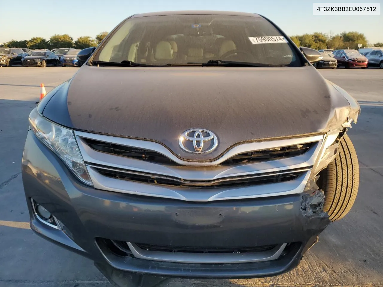 2014 Toyota Venza Le VIN: 4T3ZK3BB2EU067512 Lot: 75900574