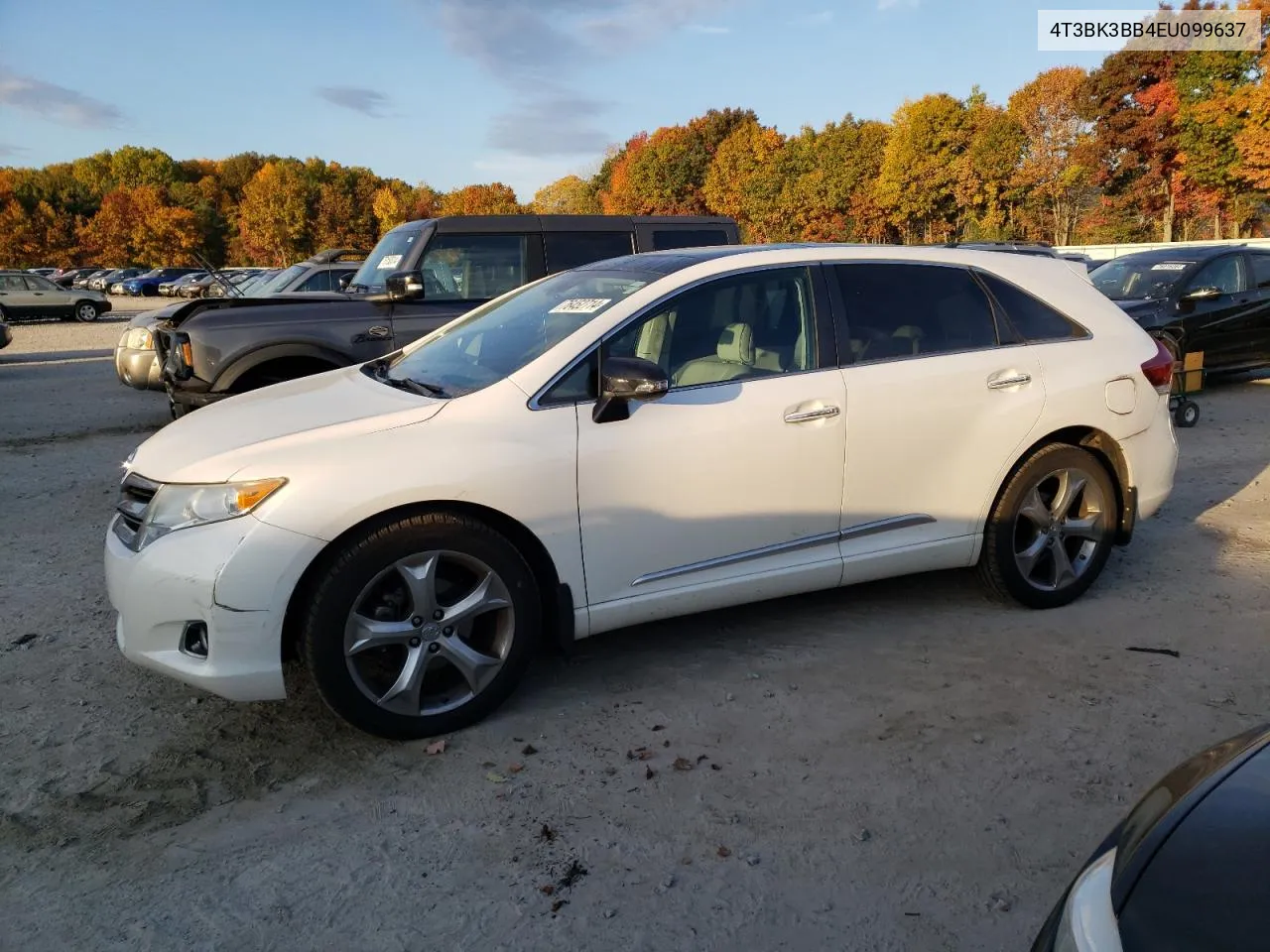 2014 Toyota Venza Le VIN: 4T3BK3BB4EU099637 Lot: 76452714