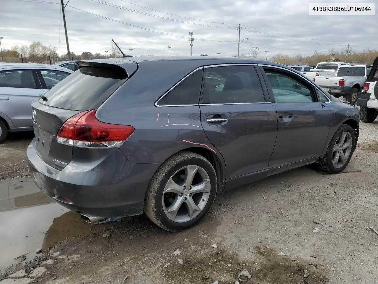 2014 Toyota Venza Le VIN: 4T3BK3BB6EU106944 Lot: 80101394