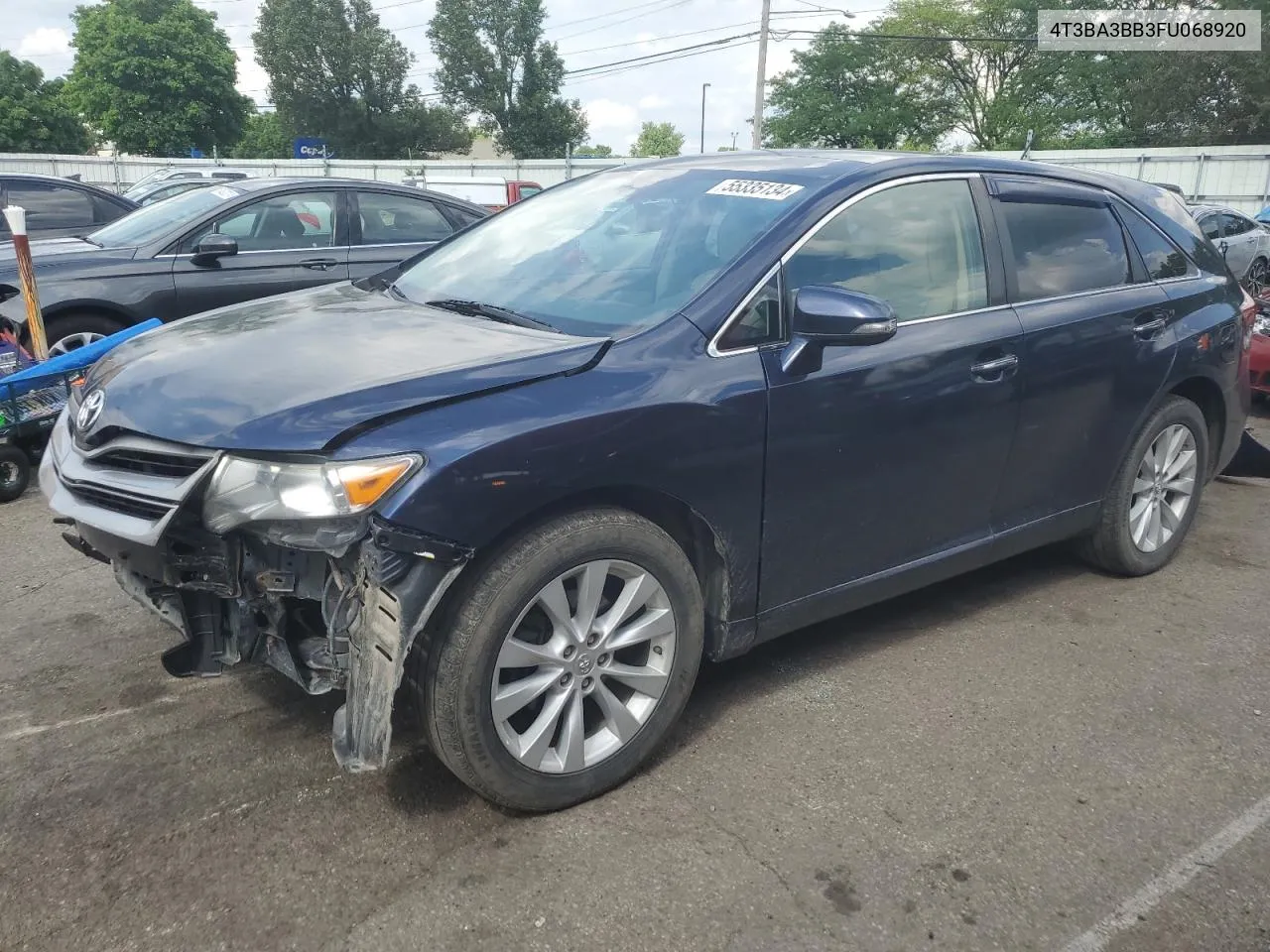 2015 Toyota Venza Le VIN: 4T3BA3BB3FU068920 Lot: 55335134