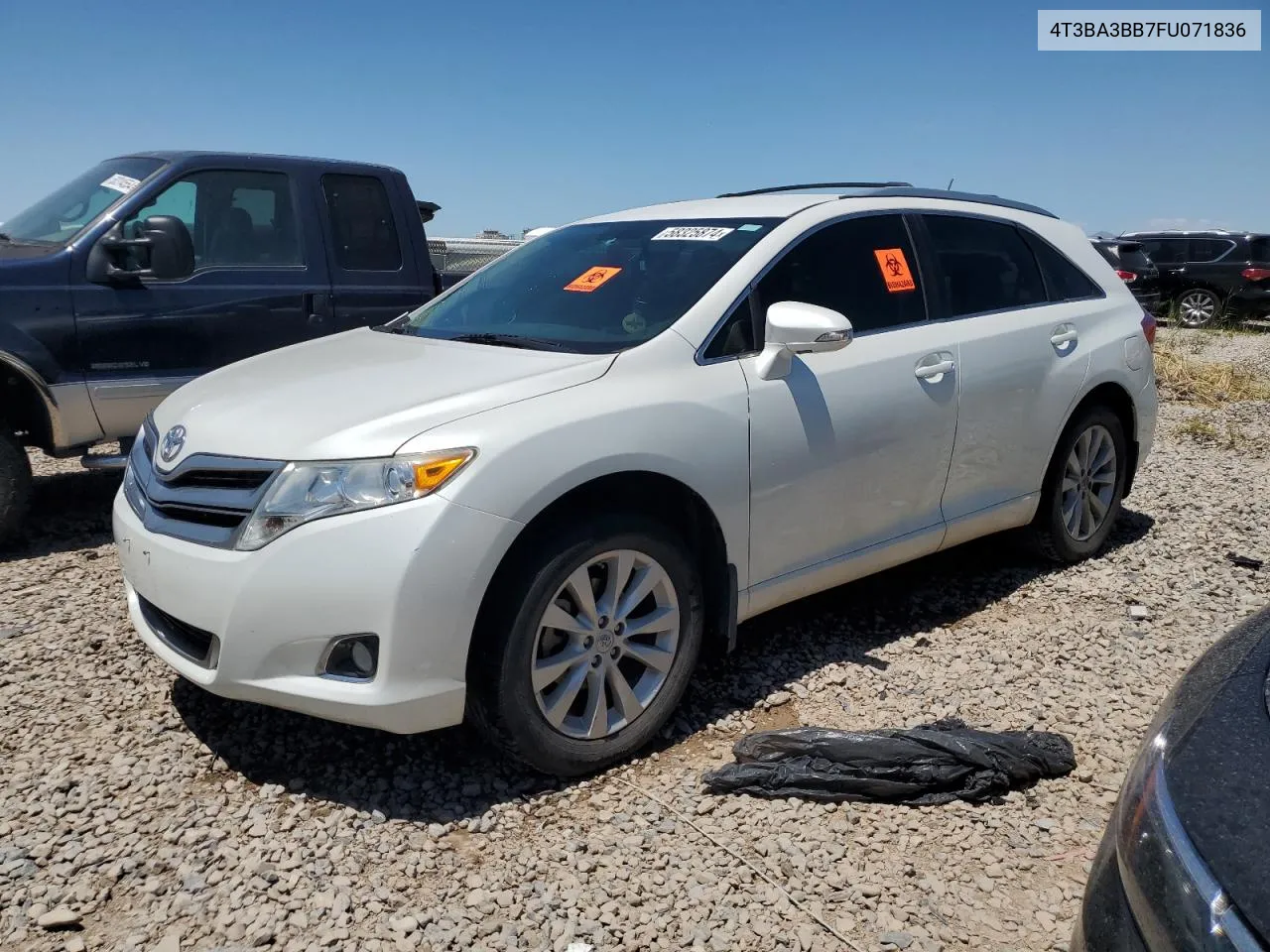 2015 Toyota Venza Le VIN: 4T3BA3BB7FU071836 Lot: 58325874