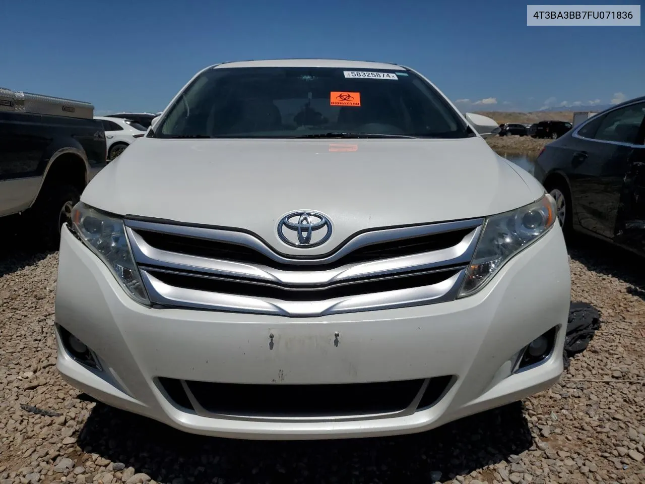 2015 Toyota Venza Le VIN: 4T3BA3BB7FU071836 Lot: 58325874