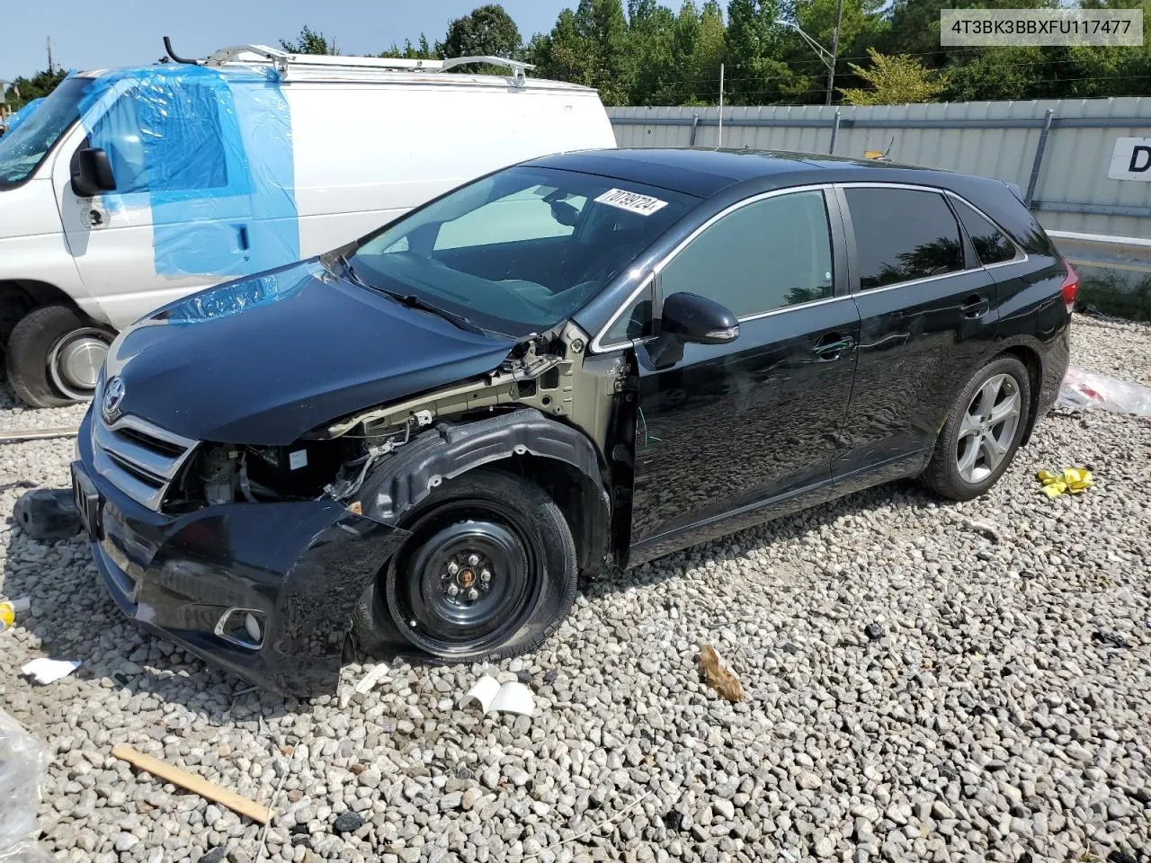 2015 Toyota Venza Le VIN: 4T3BK3BBXFU117477 Lot: 70799724