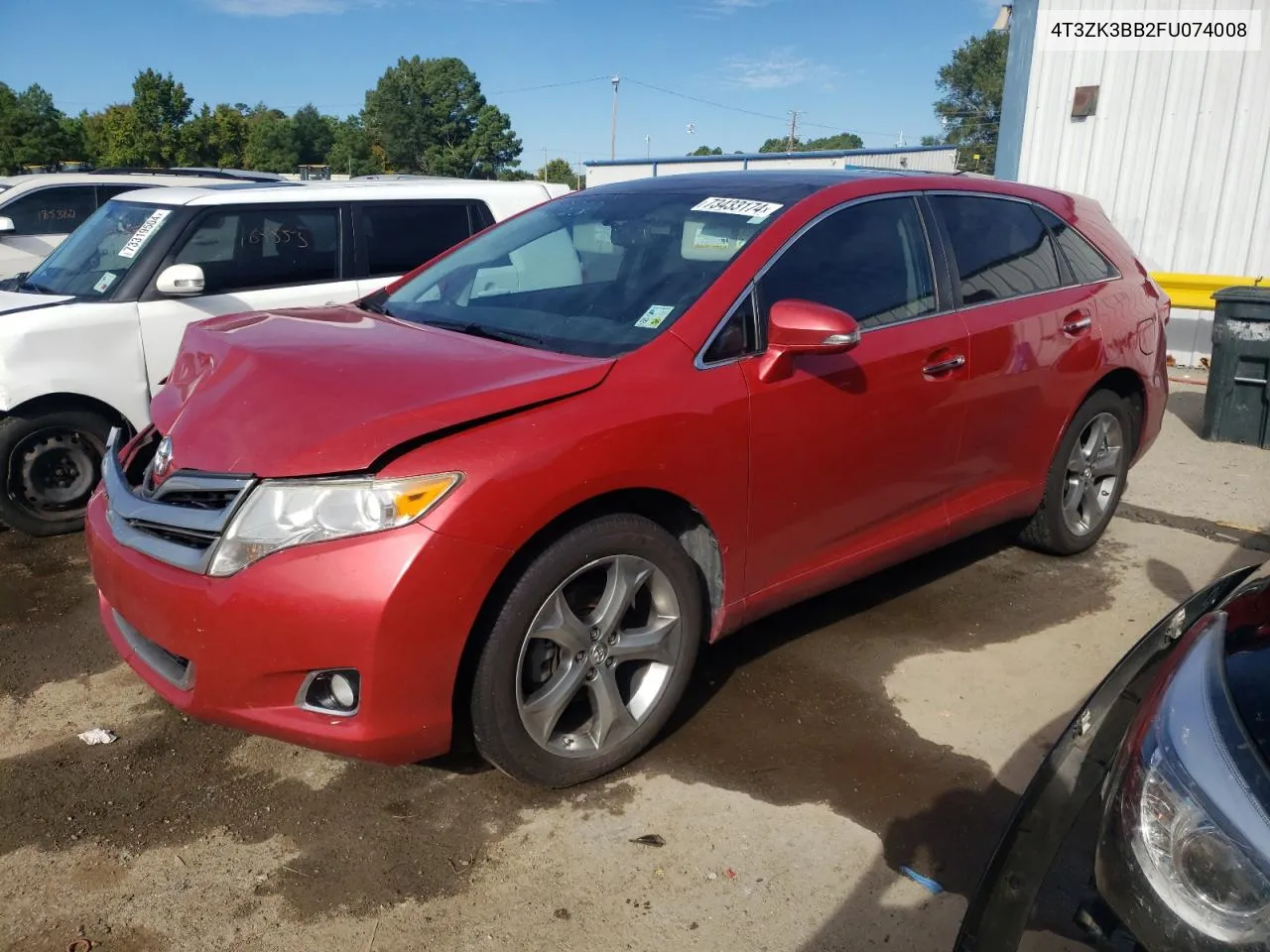 2015 Toyota Venza Le VIN: 4T3ZK3BB2FU074008 Lot: 73433174