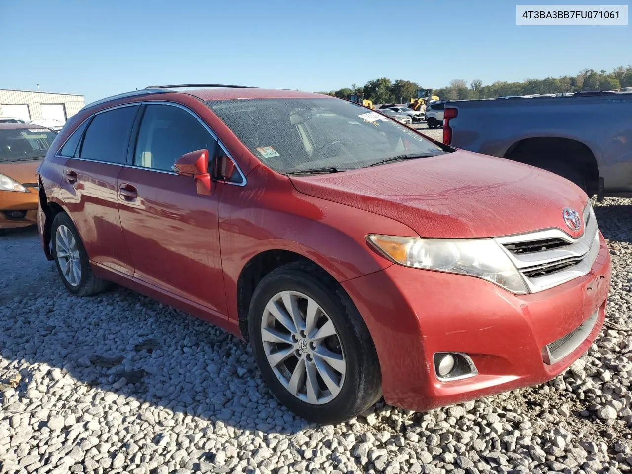 2015 Toyota Venza Le VIN: 4T3BA3BB7FU071061 Lot: 74833504