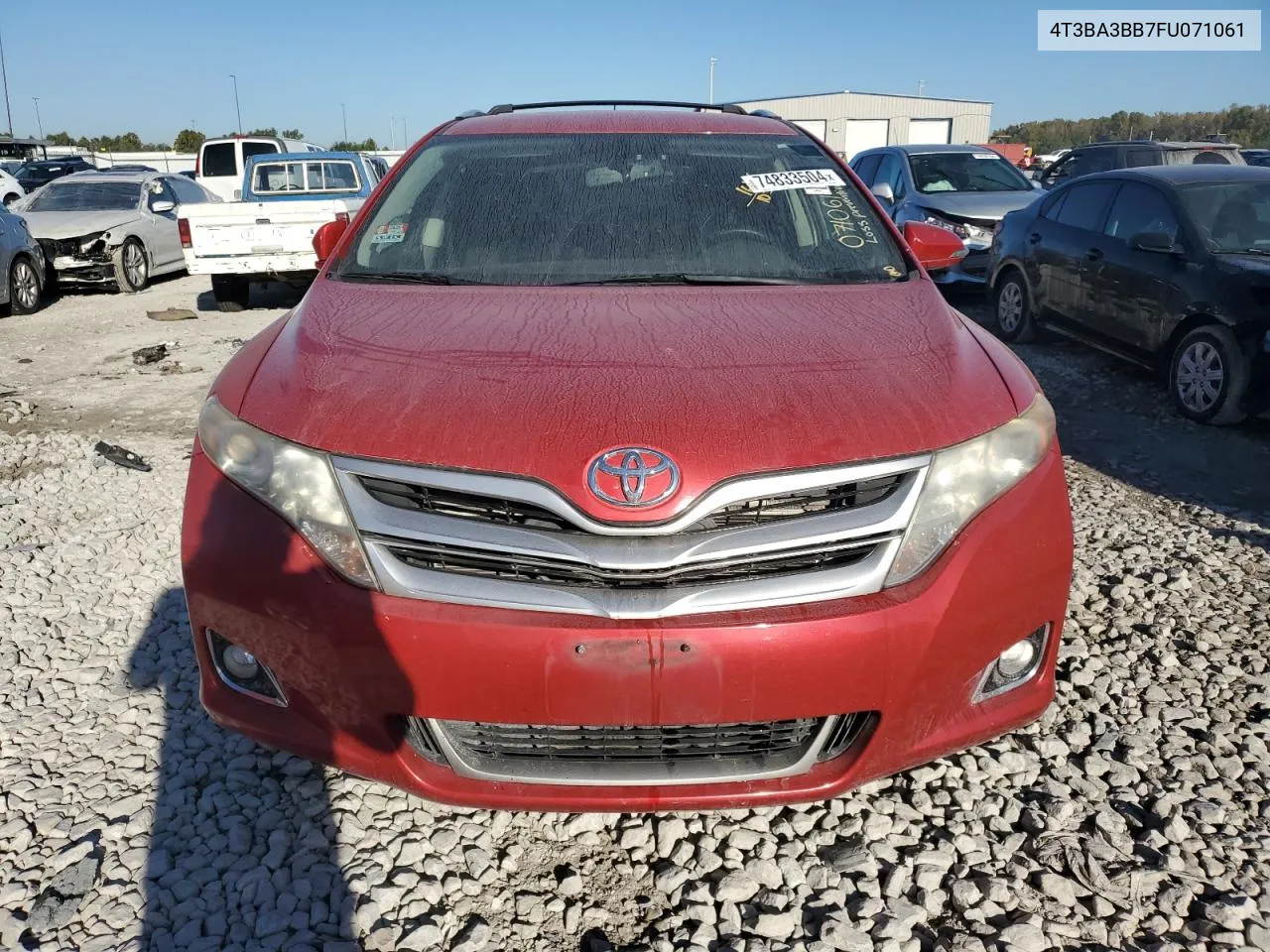 2015 Toyota Venza Le VIN: 4T3BA3BB7FU071061 Lot: 74833504