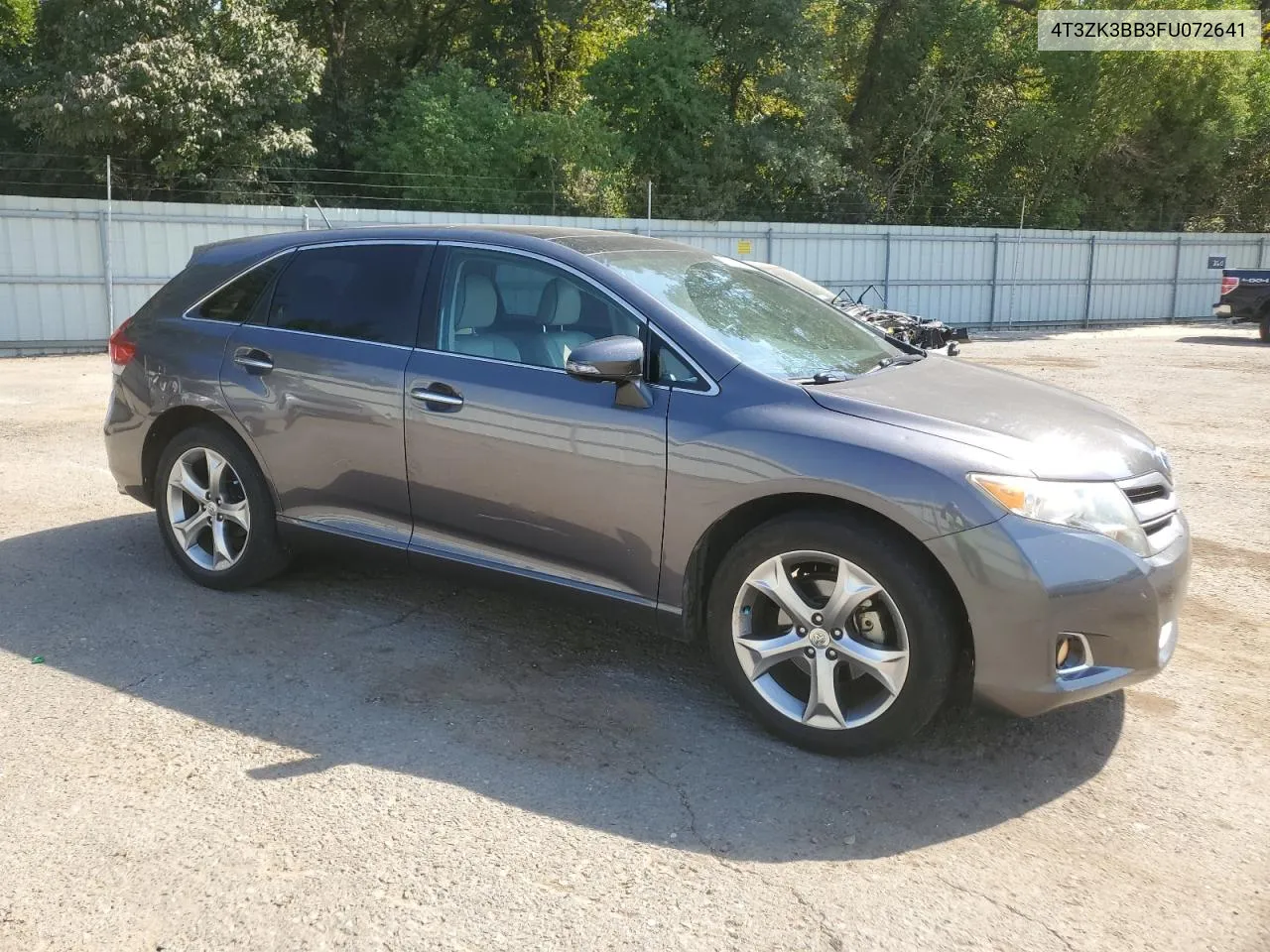 2015 Toyota Venza Le VIN: 4T3ZK3BB3FU072641 Lot: 76240264