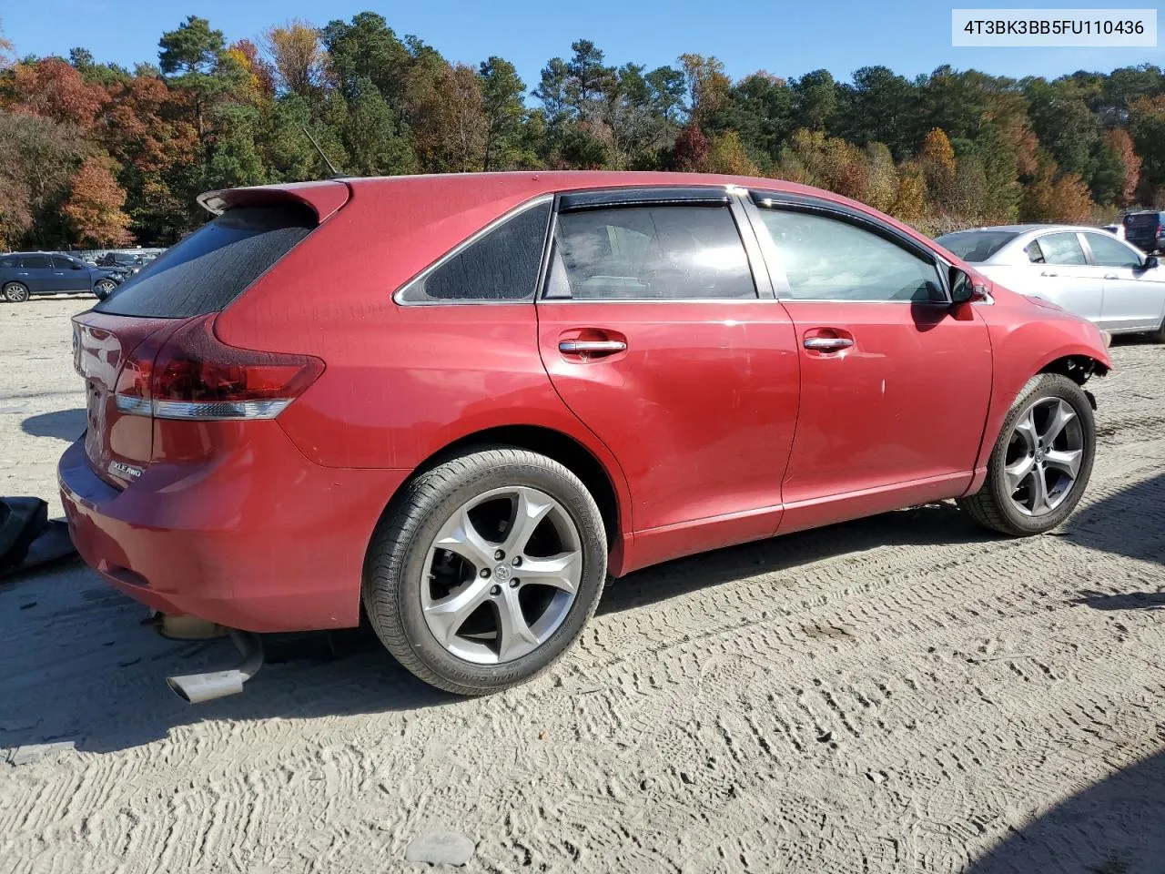 2015 Toyota Venza Le VIN: 4T3BK3BB5FU110436 Lot: 77097294