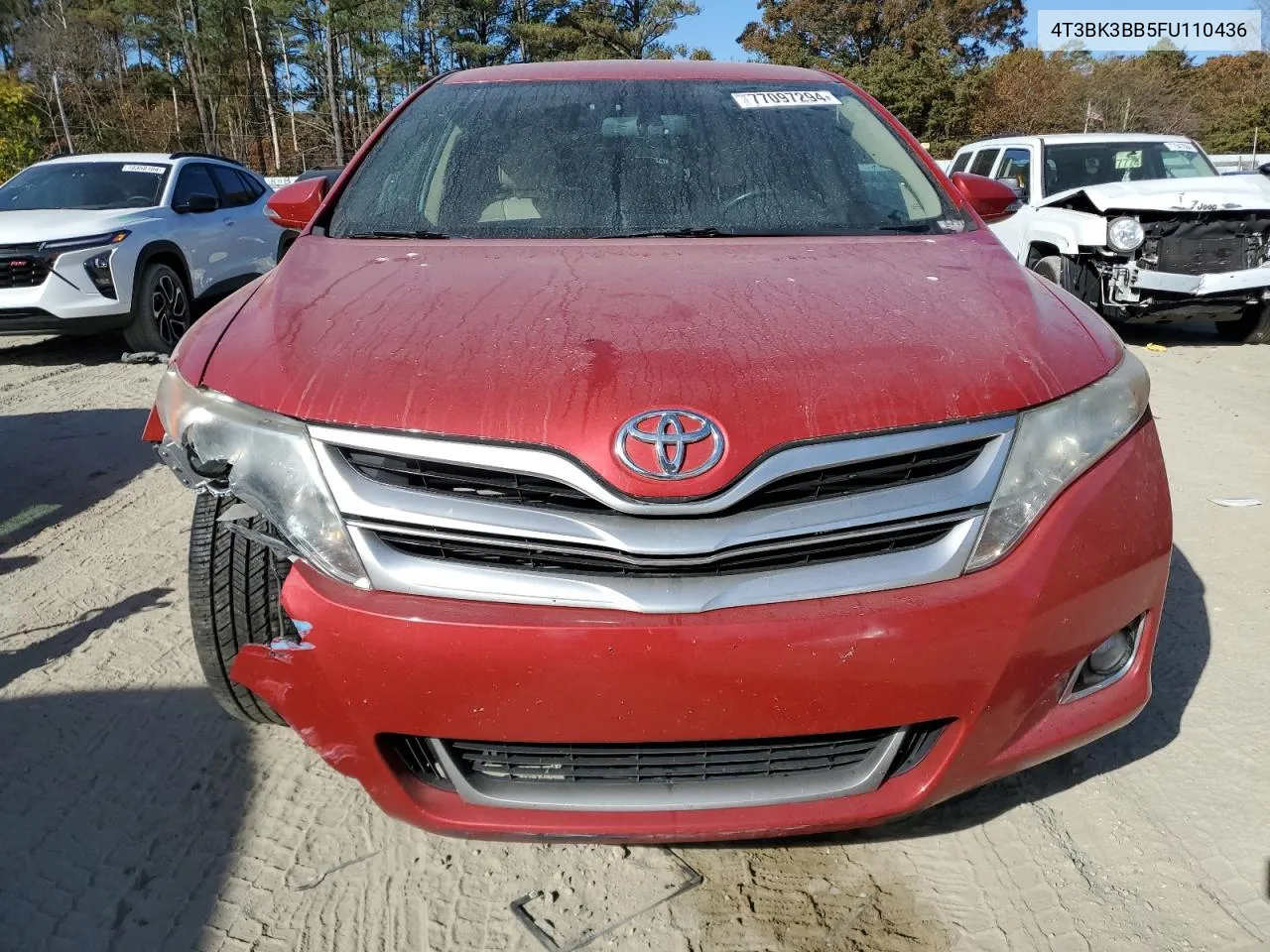 2015 Toyota Venza Le VIN: 4T3BK3BB5FU110436 Lot: 77097294