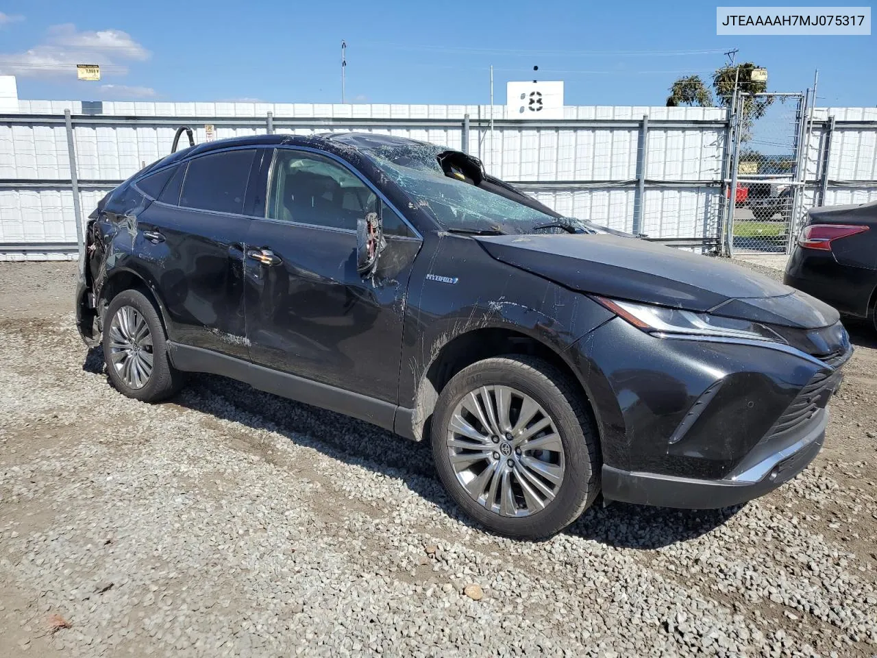 2021 Toyota Venza Le VIN: JTEAAAAH7MJ075317 Lot: 45281884