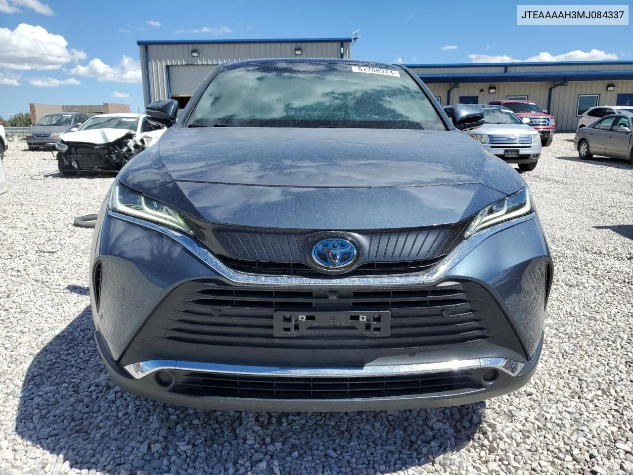 2021 Toyota Venza Le VIN: JTEAAAAH3MJ084337 Lot: 67788374